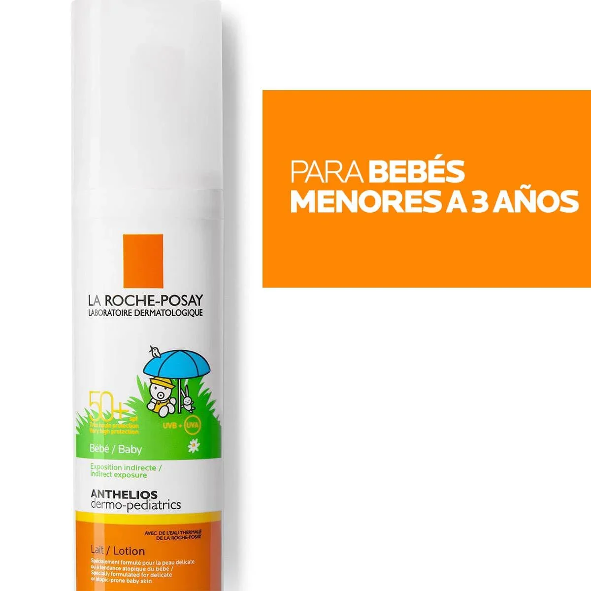 Anthelios Dermopediatrico Protector Solar Leche Bebe SPF50+ 50ml bloqueador - Image 4