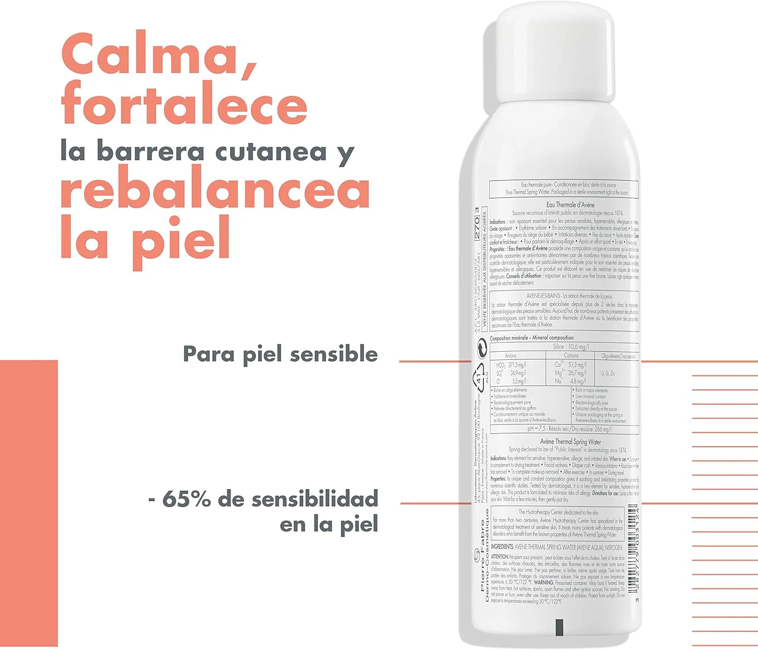 Avene Agua Termal Facial y Corporal en Spray, 300ml - Image 3