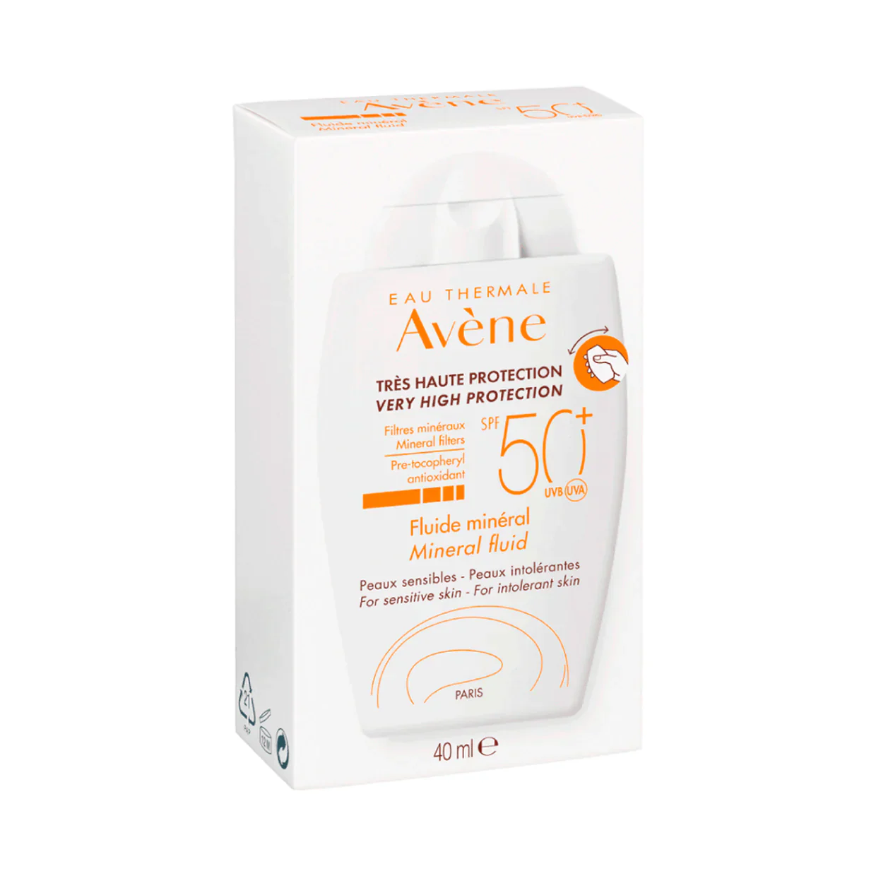 Avene Protector Solar Fluido Mineral 50+40 ML pieles intolerantes - Image 3