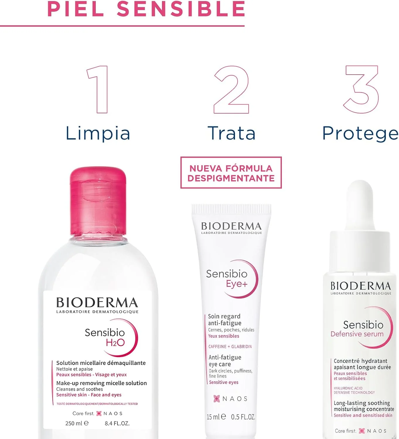 Bioderma Sensibio H2O Agua Micelar - 500ml/16.7oz - Image 4