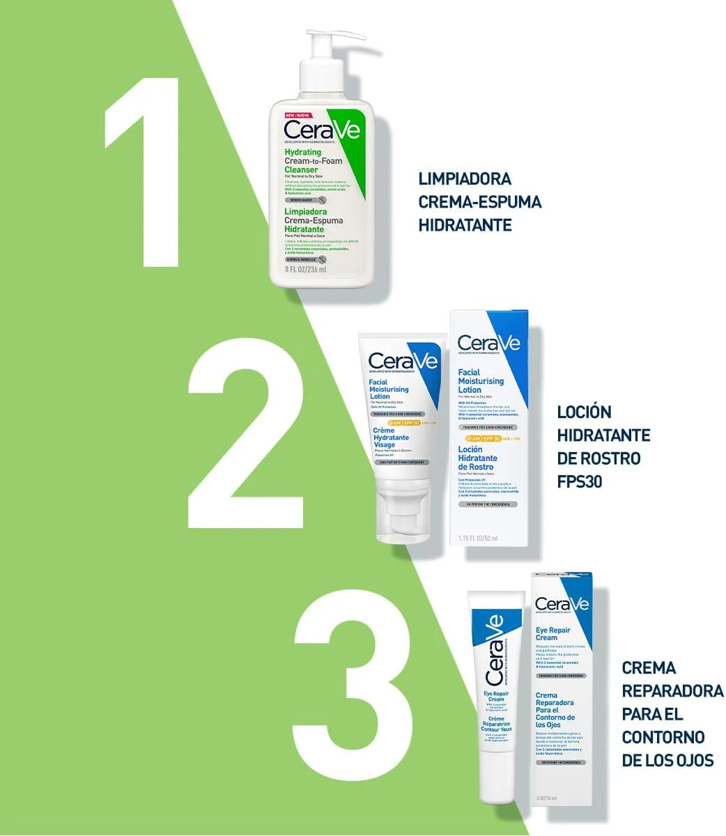 CeraVe Limpiadora Crema-Espuma Hidratante Facial Diaria para Piel Normal a Seca 236ml - Image 6