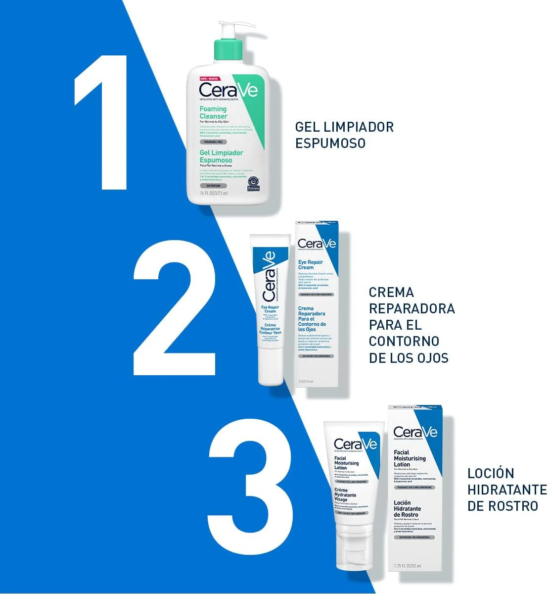 CeraVe Loción Hidratante de Rostro |52ml| Hidratante facial de noche con textura ultraligera | Libre de fragancia - Image 6
