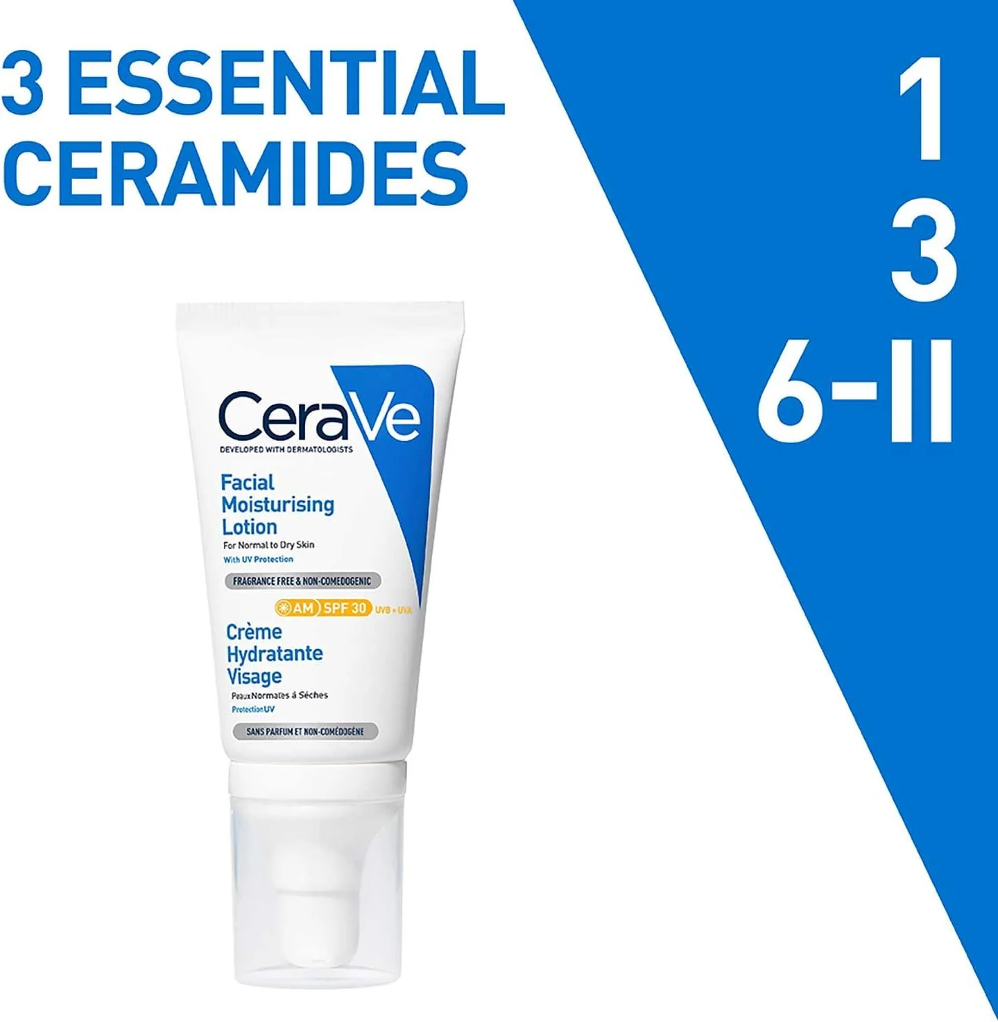 CeraVe Loción Hidratante de Rostro FPS30 |52ml| Hidratante facial diario con protector solar - Image 8