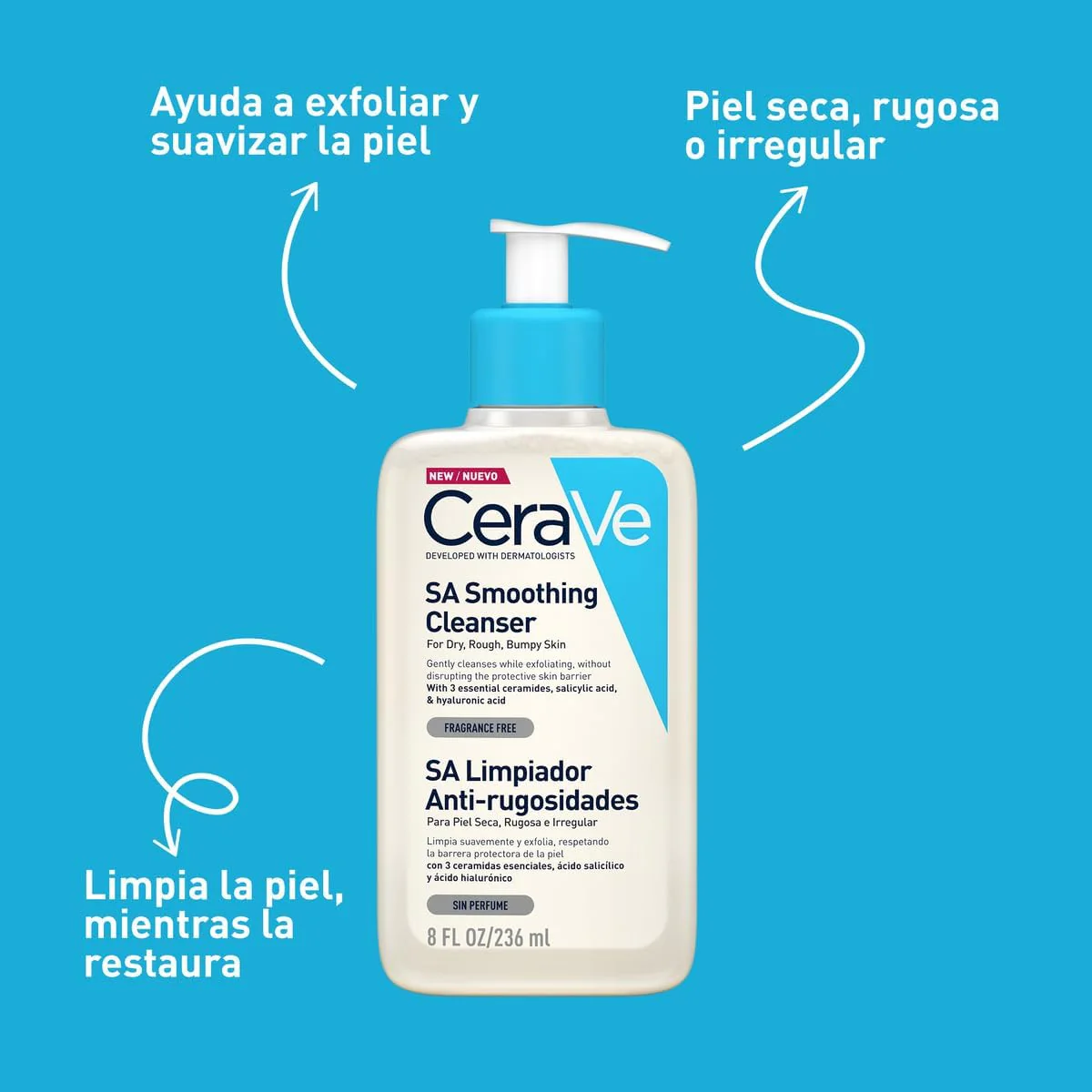 Cerave SA Limpiador Anti-rugosidades 236ml - Image 3