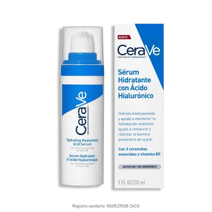 CeraVe Sérum Hidratante con Ácido Hialurónico 30ml | Hidratante facial para todo tipo de piel - Image 6
