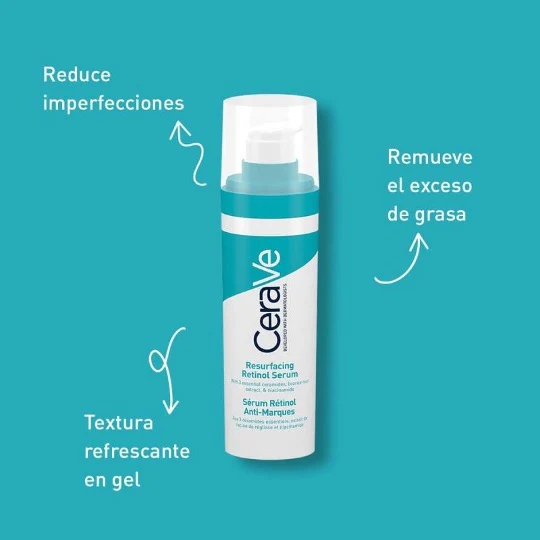 Cerave Serum Retinol Anti-Marcas Para Piel Grasa o Acne, 30ml - Image 3
