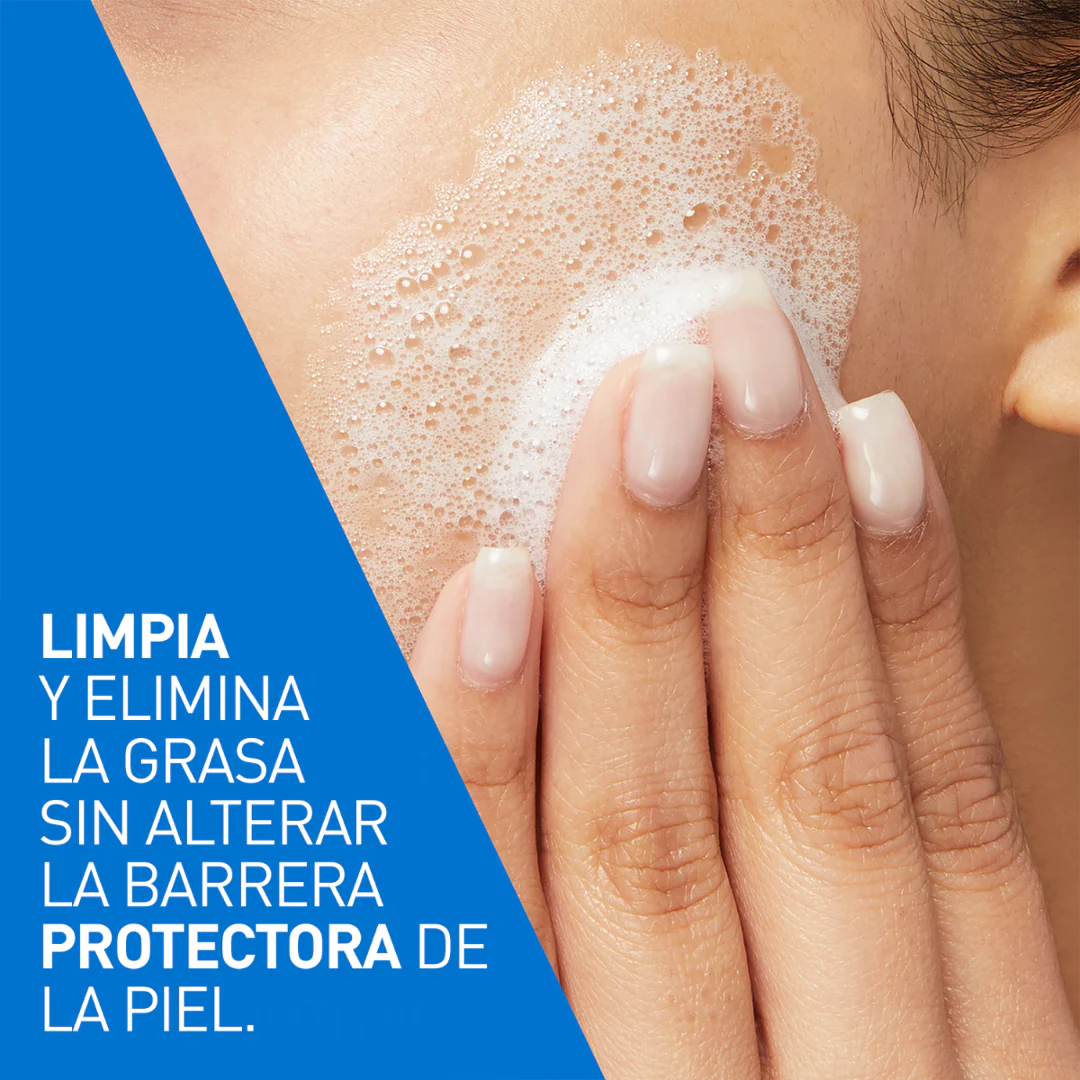 Cerave Gel Limpiador Espumoso Diario para Piel Mixta, Grasa o con Acné 473ml - Image 6