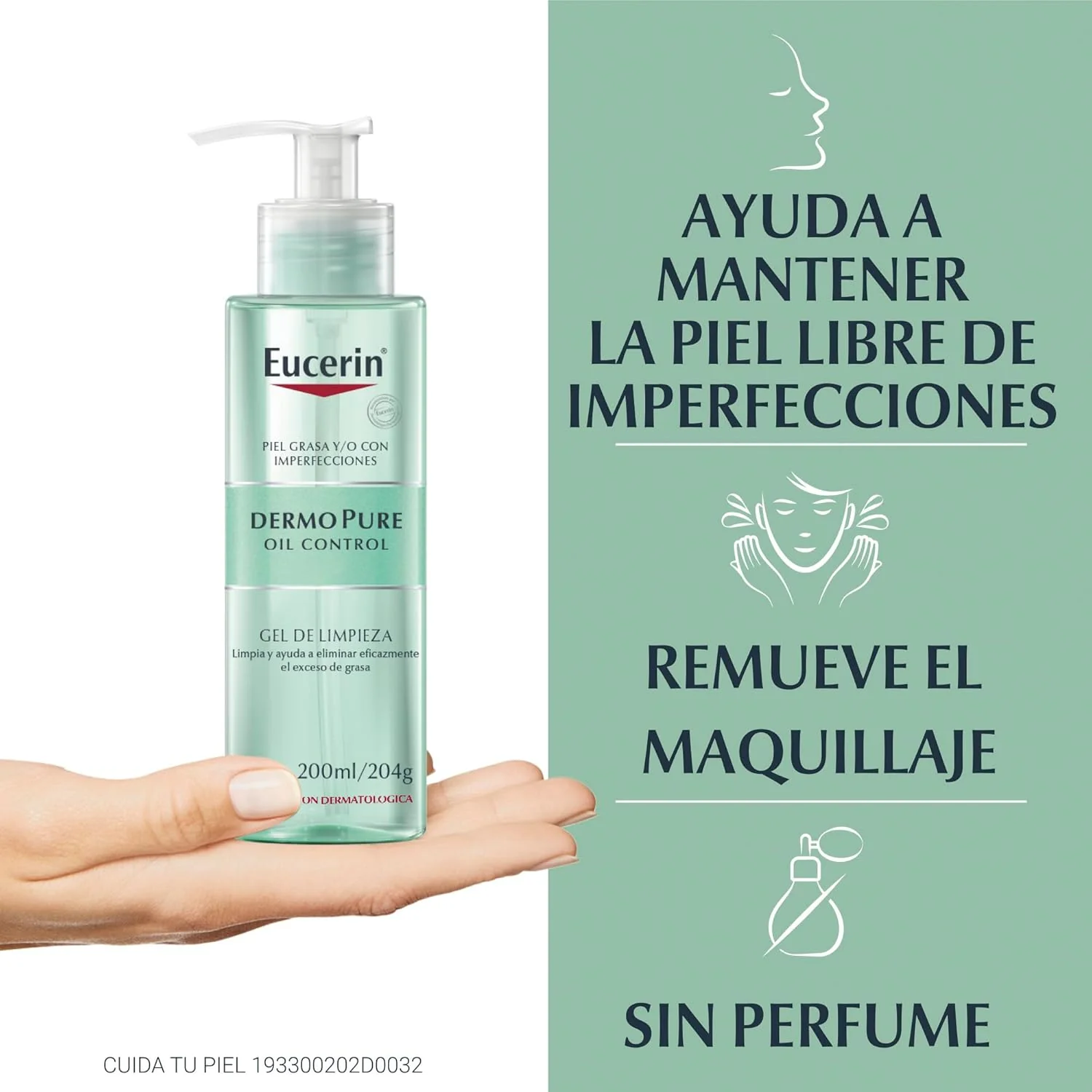 Eucerin DermoPure Gel Limpiador Facial, 200 ml - Image 4
