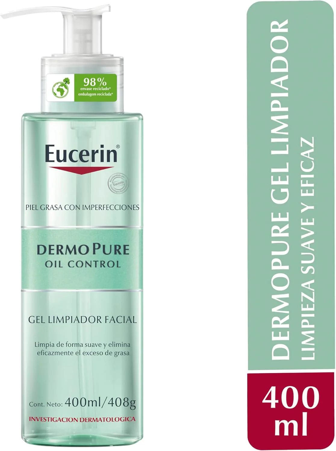Eucerin Gel limpiador facial piel grasa imperfecciones , 400ml - Image 6