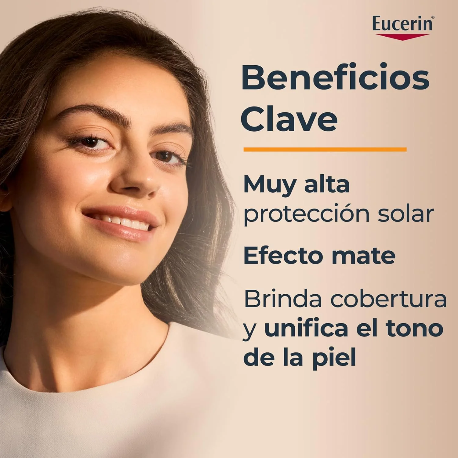 Eucerin Sun Face Oil Control FPS 50+ Tono Medio Control de Brillo (50 ml) Efecto Mate - Image 3