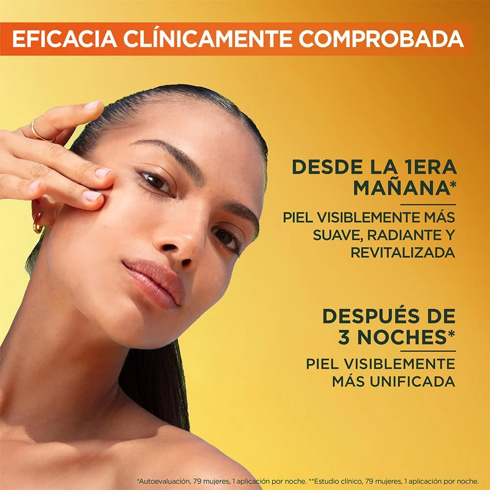 Garnier Express Aclara Serum Noche Antimanchas con 10% Vitamina C Pura para una Piel Radiante, reduce las Manchas durante la Noche, 30ml - Image 4