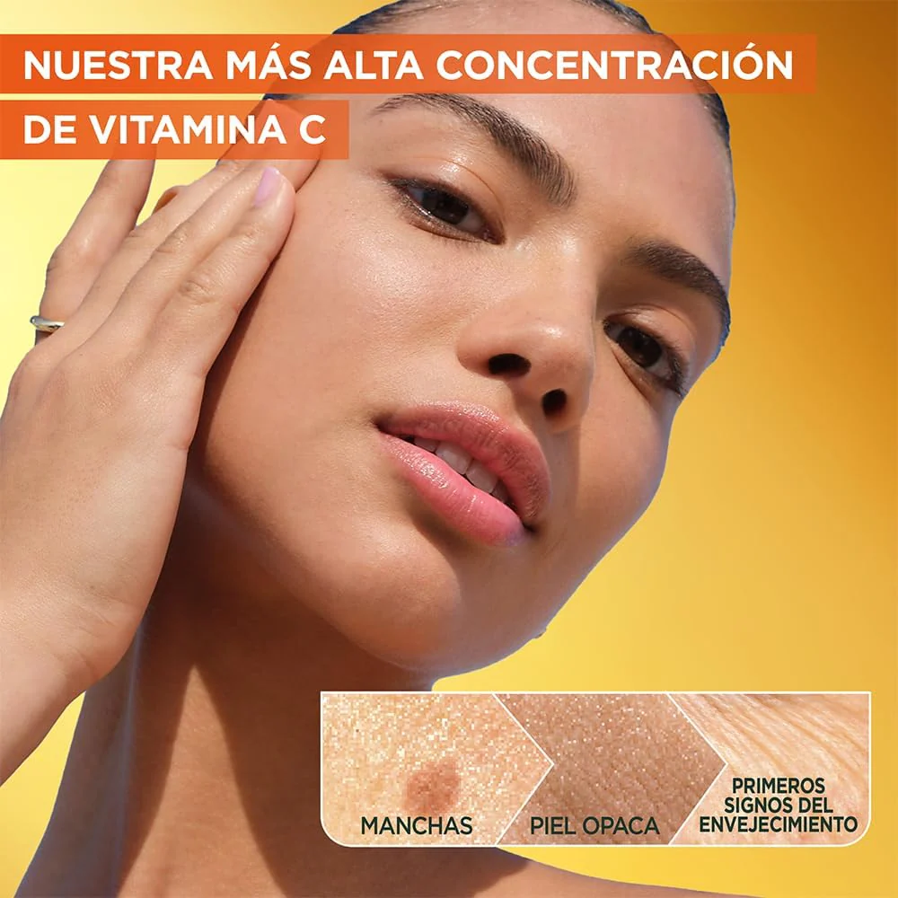 Garnier Express Aclara Serum Noche Antimanchas con 10% Vitamina C Pura para una Piel Radiante, reduce las Manchas durante la Noche, 30ml - Image 5