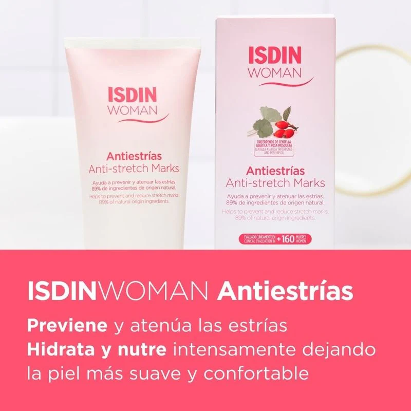 ISDIN Woman Antiestrías Crema para Prevenir y Atenuar las Estrías 250ml - Image 5