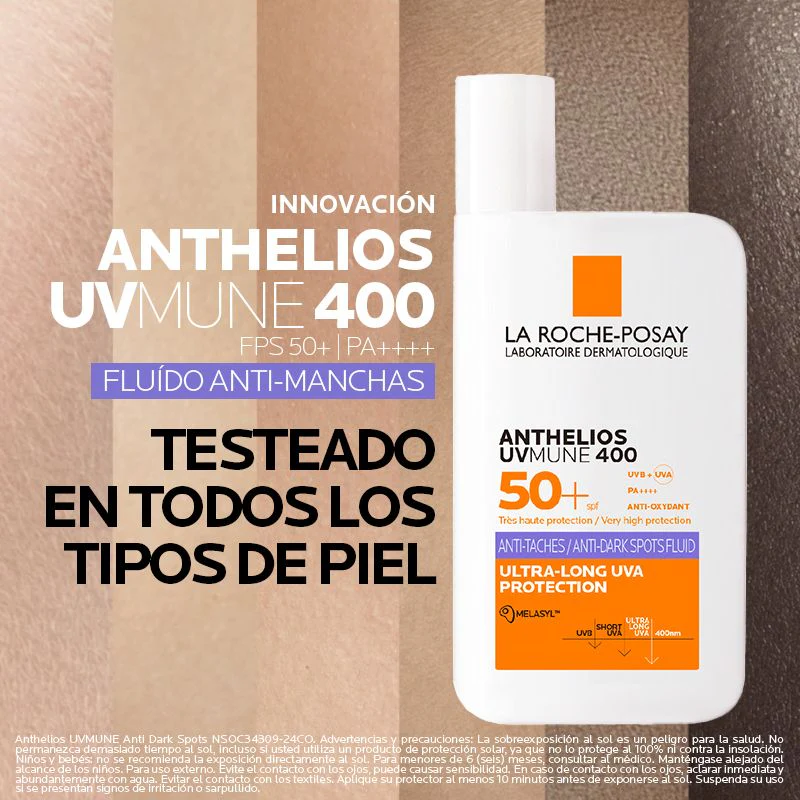 La Roche-Posay Anthelios UVMUNE 400 Fluido Antimanchas SPF50+ Protector solar. - Image 4