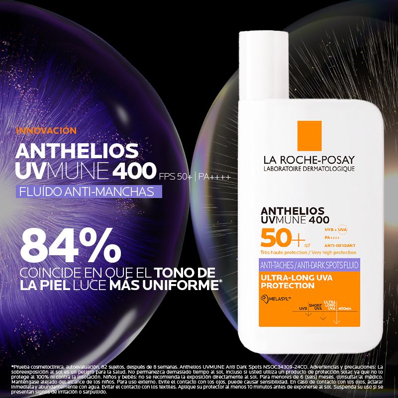 La Roche-Posay Anthelios UVMUNE 400 Fluido Antimanchas SPF50+ Protector solar. - Image 5