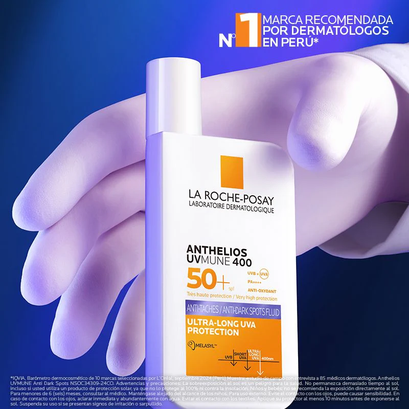 La Roche-Posay Anthelios UVMUNE 400 Fluido Antimanchas SPF50+ Protector solar. - Image 6