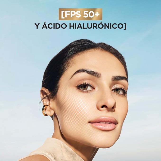 L'Oréal Paris, Protector Solar Diario FPS50+ UV Defender Fluido Invisible con ácido hialurónico, hidrata, previene líneas de expresión y protege de rayos UV, 40ml - Image 4