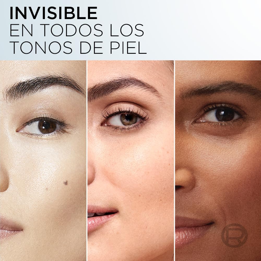 L'Oréal Paris, Protector Solar Diario FPS50+ UV Defender Fluido Invisible con ácido hialurónico, hidrata, previene líneas de expresión y protege de rayos UV, 40ml - Image 8