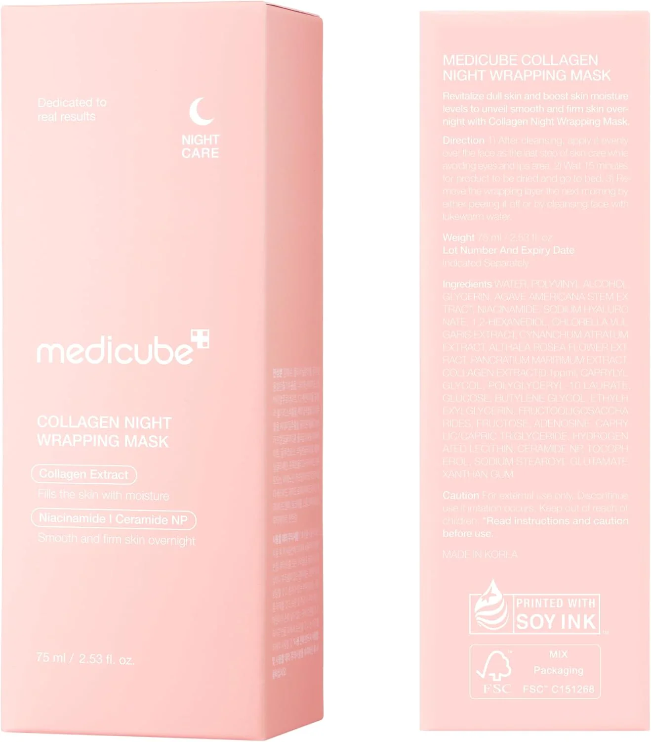 Medicube - Mascarilla Facial Collagen Night Wrapping Mask 75ml - Image 6
